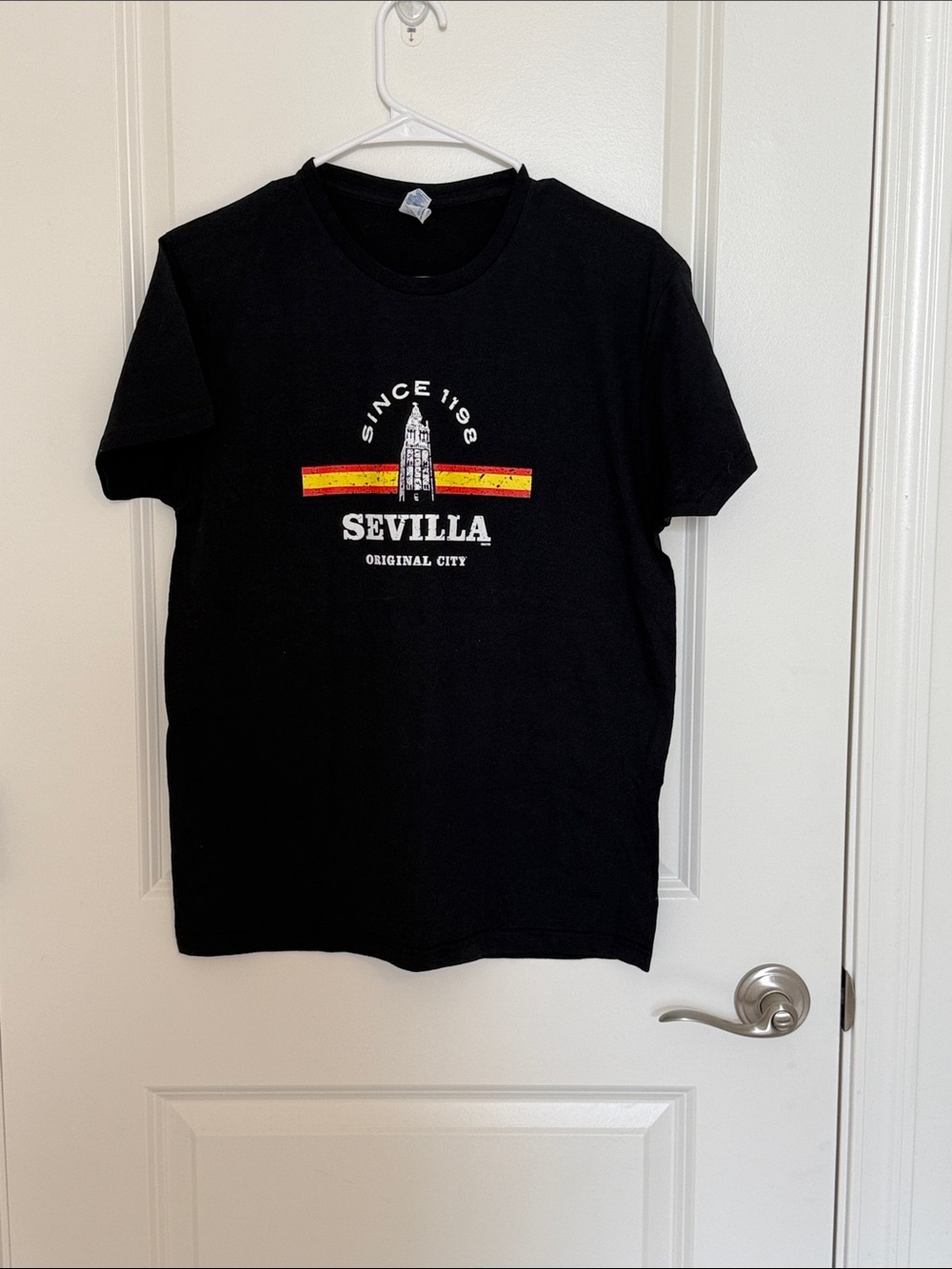 Sevilla Black Graphic Tee -